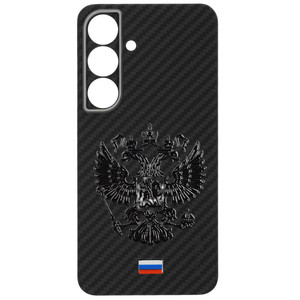 Изображение товара Накладка защитная Zibelino Kondijan Carbon для Samsung Galaxy S25