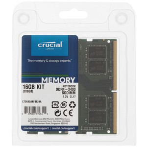 Купить Память SODIMM DDR4 8192Mbx2 PC19200 2400MHz Crucial