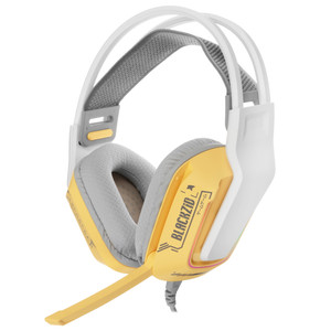 Изображение товара Проводные игровые наушники Blackzid H1 Rhino желтый 7.1 Virtual микрофон usb
