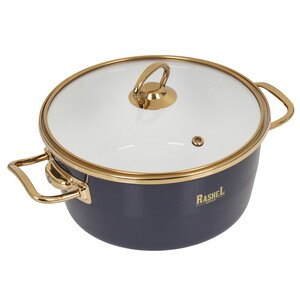 Изображение товара Кастрюля Rashel Grand R0820 2.6 л черный с эмалированным покрытием