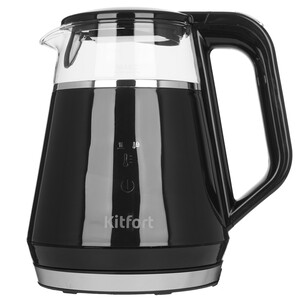 Изображение товара Электрочайник Kitfort КТ-6696 черный с электронным терморегулятором