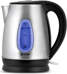 Изображение товара Электрочайник Vitek VT-7039 ST серебристый 1.7 л, 2200 Вт