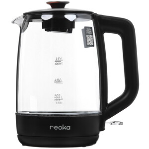 Изображение товара Электрочайник Reoka RKEK-14 черный с подсветкой 1.7 л