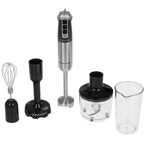 Изображение товара Погружной блендер FELFRI FHB-003, мощный, 1500 Вт, 21 скорость, 5 насадок