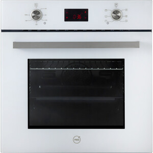 Изображение товара Встраиваемый электрический духовой шкаф MBS DE-604WH белый с конвекцией и грилем