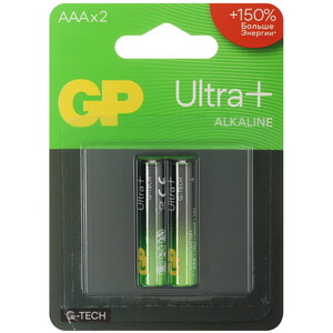 Изображение товара Батарейка GP Ultra+G-TECH AAA (LR03) 1.5 В щелочная