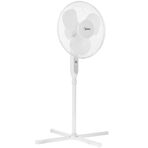 Изображение товара Вентилятор Midea FS4071 белый напольный с таймером и пультом