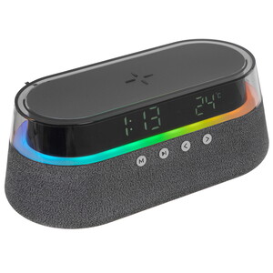 Изображение товара Настольные часы Lyambda WCW201-BK с Bluetooth Radio и термометром