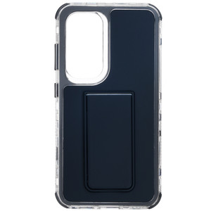 Изображение товара Накладка Zibelino Kick Stand для Samsung Galaxy S25 синий - удобный чехол с откидной ножкой