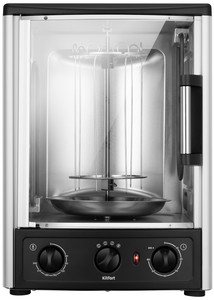 Изображение товара Электрошашлычница Kitfort КТ-1409 вертикальная черная мощность 1500 Вт