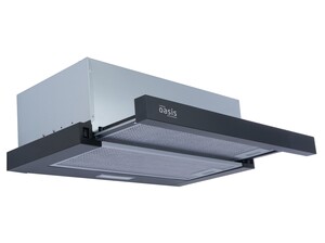 Изображение товара Телескопическая вытяжка Oasis UV-50B черная для кухни с 2 режимами и LED освещением