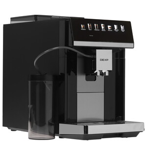 Изображение товара Автоматическая кофемашина DEXP DAM-157AG черный 1450 Вт с автоматическим капучинатором