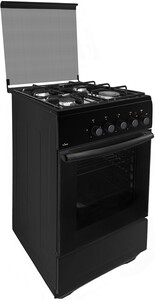 Изображение товара Комбинированная плита Flama L FK 1428 A черный с газовыми конфорками и электрическим духовым шкафом