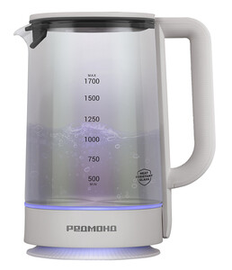 Изображение товара Электрочайник РЕДМОНД KG273 1.7 л белый стекло пластик
