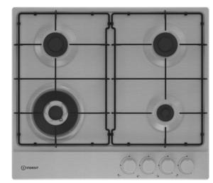Изображение товара Газовая варочная поверхность Indesit THPM 641 W/IX/I со 4 конфорками и электроподжигом