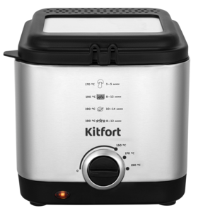 Изображение товара Фритюрница Kitfort КТ-2017 серебристая компактная с регулировкой температуры