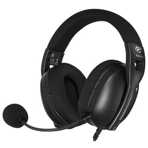 Изображение товара Проводные игровые наушники HAVIT FUXI-H5d с микрофоном и регулировкой громкости черные