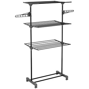 Изображение товара Сушилка для белья напольная OVK Tall с 4 зонами и складной конструкцией