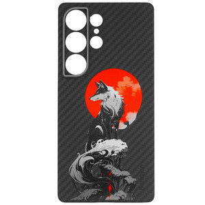 Изображение товара Накладка Zibelino Kondijan Carbon для Samsung Galaxy S25 Ultra с прочным кевларом