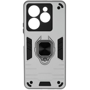 Изображение товара Защитная накладка DF Armor Case для Infinix HOT 40/ 40 Pro, противоударная, кольцо-держатель