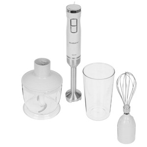 Изображение товара Погружной блендер Scarlett SC-HB42F69 белый с 9 скоростями и насадками