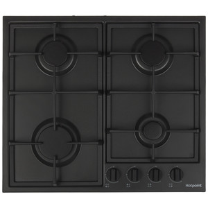 Изображение товара Газовая варочная поверхность Hotpoint HGMT 642 BL с газ-контролем и 4 конфорками