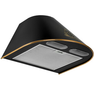 Изображение товара Каминная вытяжка Gefest ВО 1503 К73 черный с золотистыми вставками 1000 м³/ч