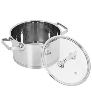 Изображение товара Кастрюля Rashel Виктория R-370w 3.7 л нержавеющая сталь индукция