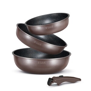 Изображение товара Набор сковород TalleR TR-44153 3 шт с съемной ручкой для индукционных плит