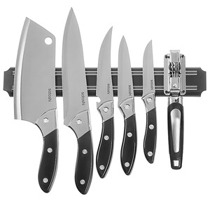 Изображение товара Набор ножей SATOSHI Сомьер 803-389: 4 ножа + топорик и ножеточка