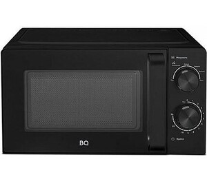 Изображение товара Микроволновая печь BQ MWO 20004SM/W черная 20 л с таймером и подсветкой