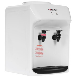 Изображение товара Диспенсер SONNEN TSH-02T белый настольный нагрев воды 90°C 2 крана