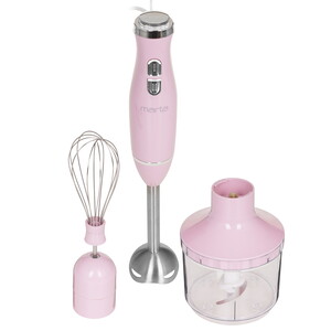 Изображение товара Погружной блендер MARTA MT-1562 розовый с насадками 900 Вт для взбивания измельчения