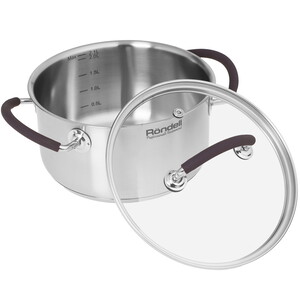 Изображение товара Кастрюля Rondell Akzent RDS-1387 2.1 л 18 см нержавеющая сталь с индукционным дном