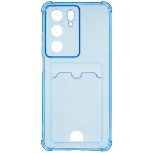 Изображение товара Накладка  Zibelino Silicone Card Holder для realme C75 голубой