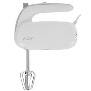 Изображение товара Миксер ECON ECO-106MX белый ручной мощный с 5 скоростями для взбивания и замеса