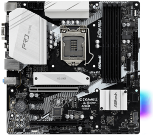 Купить Плата Asrock LGA1200 H470 H470M Pro4 4xDDR4 2xPCI-Ex16 HDMI
