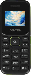 Изображение товара Сотовый телефон Fontel FP100 черный зеленый компактный и надежный