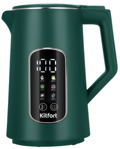Изображение товара Электрочайник Kitfort КТ-8726 зеленый с функцией поддержания температуры