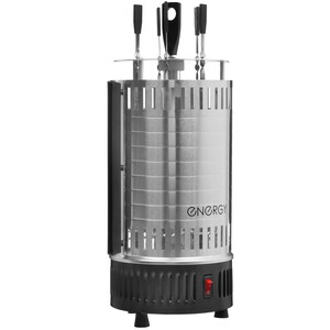 Изображение товара Электрошашлычница ENERGY НЕВА-1 серебристая вертикальная мощность 1000 Вт