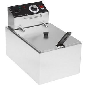 Изображение товара Фритюрница Rock Kitchen RK-EF081-2B серый 8 л мощность 3000 Вт для дома и кафе