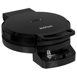 Изображение товара Вафельница Kitfort КТ-4689 черная для бельгийских вафель и сердечек