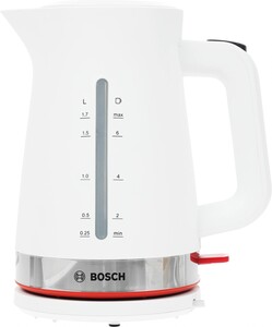 Изображение товара Электрочайник Bosch TWK4M221 1,7 л белый с автоматическим отключением