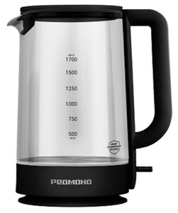 Изображение товара Электрочайник РЕДМОНД KG273 черный 1.7 л мощность 2200 Вт современный дизайн