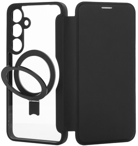 Изображение товара Чехол-книжка BROSCORP для Samsung Galaxy S24+ с магнитной подставкой и отсеком для карты