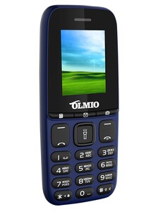 Изображение товара Olmio A15 кнопочный телефон с двумя SIM, FM радио, фонариком, синий