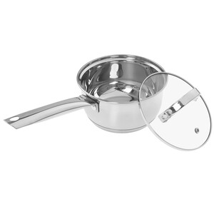 Изображение товара Ковш Appetite Rondy 1 л серый с крышкой