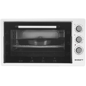 Изображение товара Мини-печь Kraft KF-MO 4500 W белая электрическая с таймером 45 л