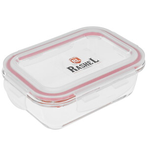 Изображение товара Контейнер пищевой Rashel R-37/7 из боросиликатного стекла объем 0.37 л