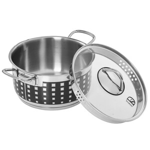 Изображение товара Кастрюля Dariis Punto PNT-724 3.1 л серебристая с крышкой